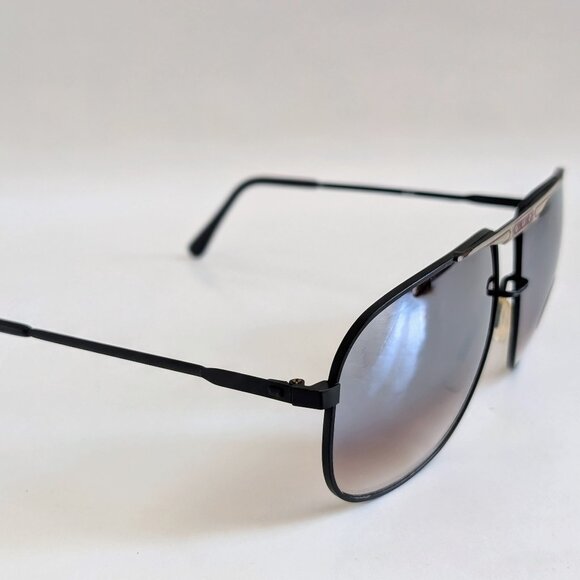 NWT Vintage 90's Large Square Metal Sport Sunglasses (M. Black) - Picture 2 of 5